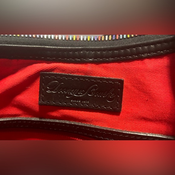 Dooney & Bourke Black Floral Botanical Hobo Shoulder Purse W/Rainbow Zippers EUC - Picture 14 of 16